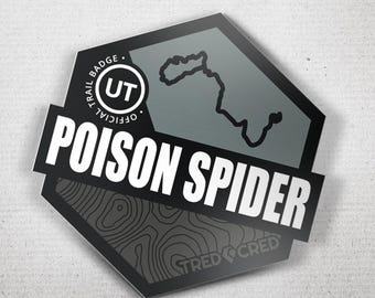 Pegatina: Araña venenosa