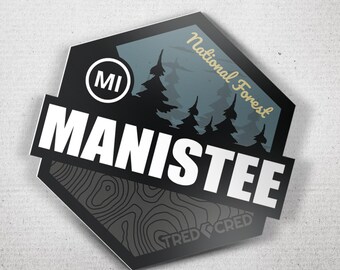 Pegatina: Bosque Nacional Manistee