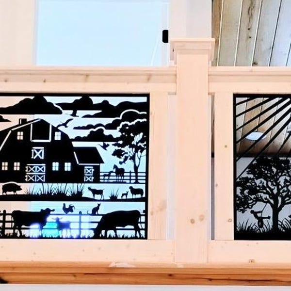 Custom Metal Railing Panel Laser Cut