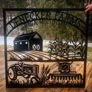 Personalized Farm Sign | Personalized Ranch Sign | Personalized Metal Sign | Crop Farm Sign | Metal Sign | Outdoor Sign | Custom Sign