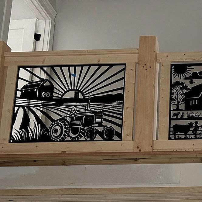 Custom Metal Railing Panel Laser Cut - Etsy