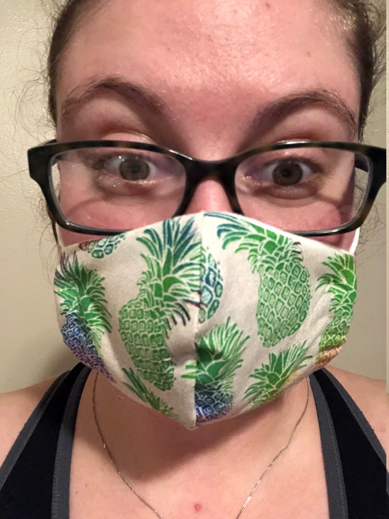 Be A Colorful Fineapple Face Mask Etsy