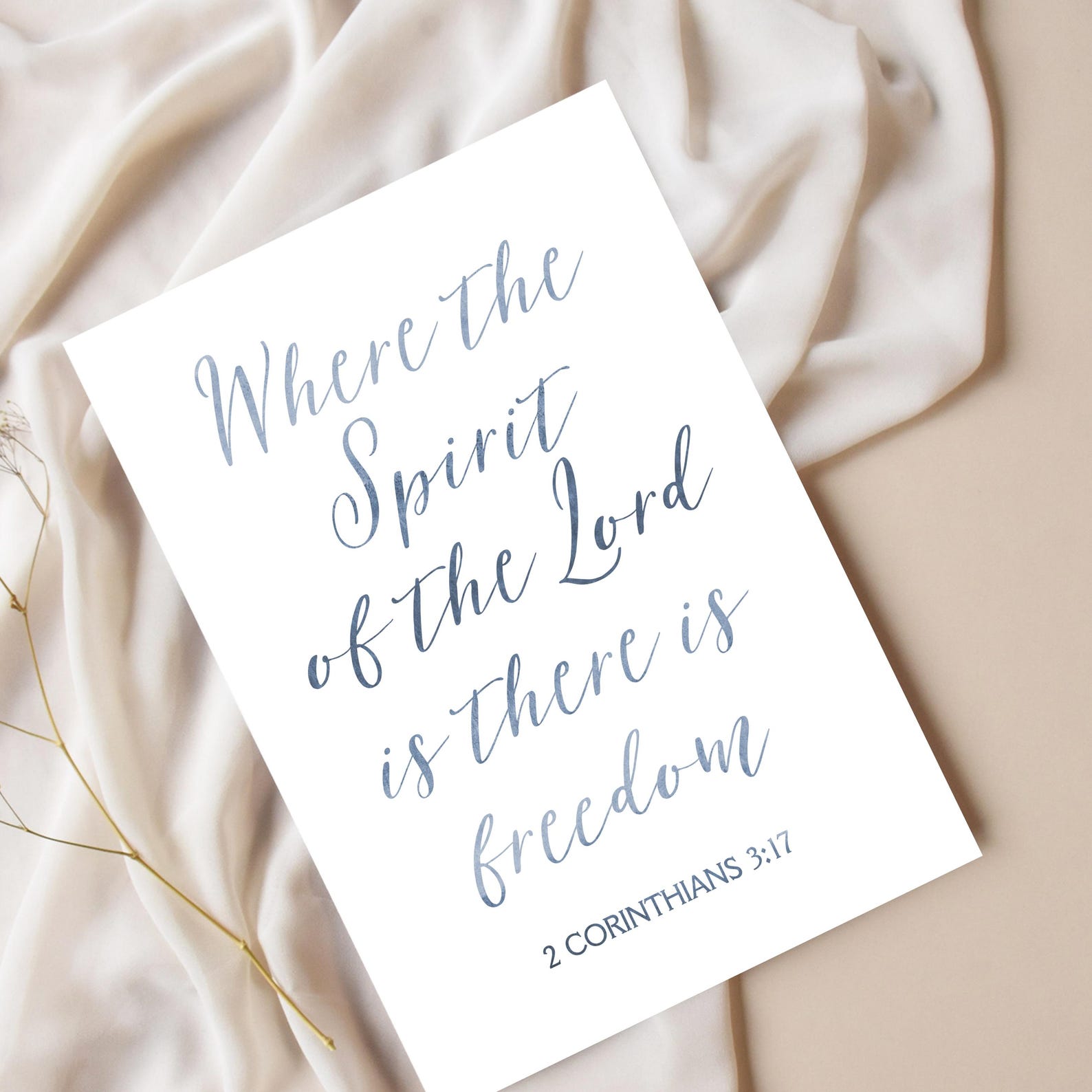 Printable Where the Spirit of the Lord is There is Freedom Sign, 2 ...