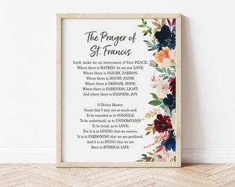 Prayer of St. Francis Printable