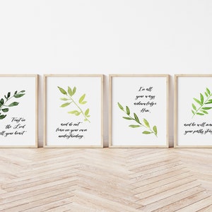 Printable Proverbs 3:5-6, Trust in the Lord With All Your Heart