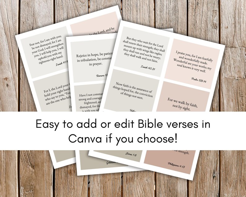 Editable Christian Prayer Board Kit, Bible Verse Cards (digital ...