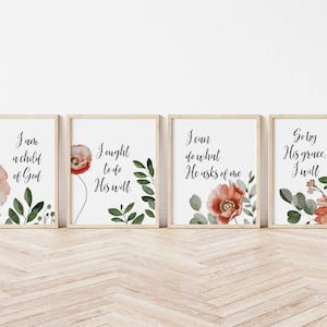 Printable I Am I Can I Ought I Will, Charlotte Mason Inspirational Wall Art