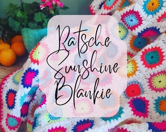 Ratchet Sunshine Blankie (Tutorial in inglese con foto e spiegazioni)