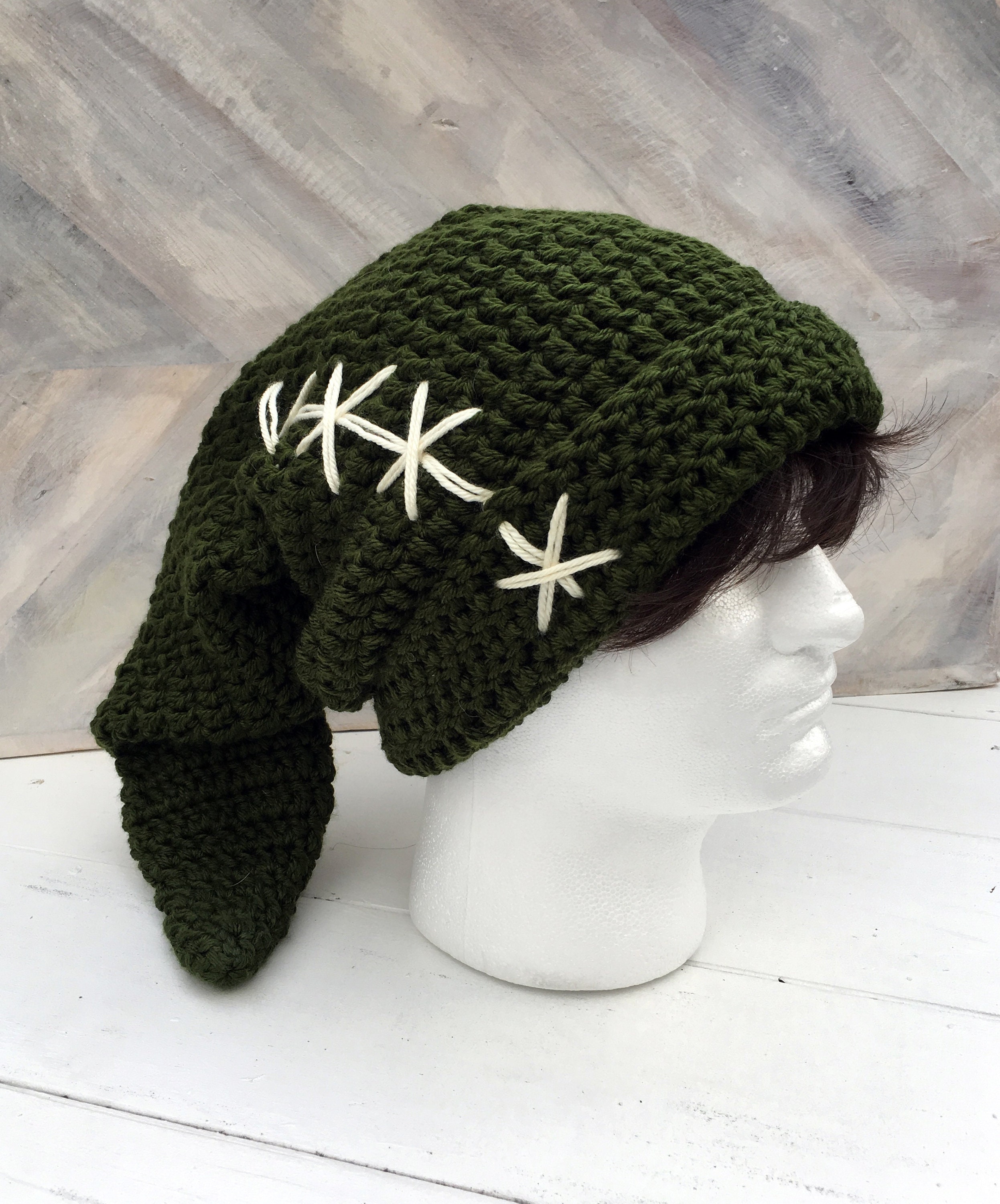 Link Cap Crochet Hat Legend of Zelda A Link to the Past Four Swords Made to Order Etsy