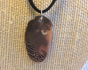 Rustic 99.9% Fine Silver Primal Pendant,  Ready to ship