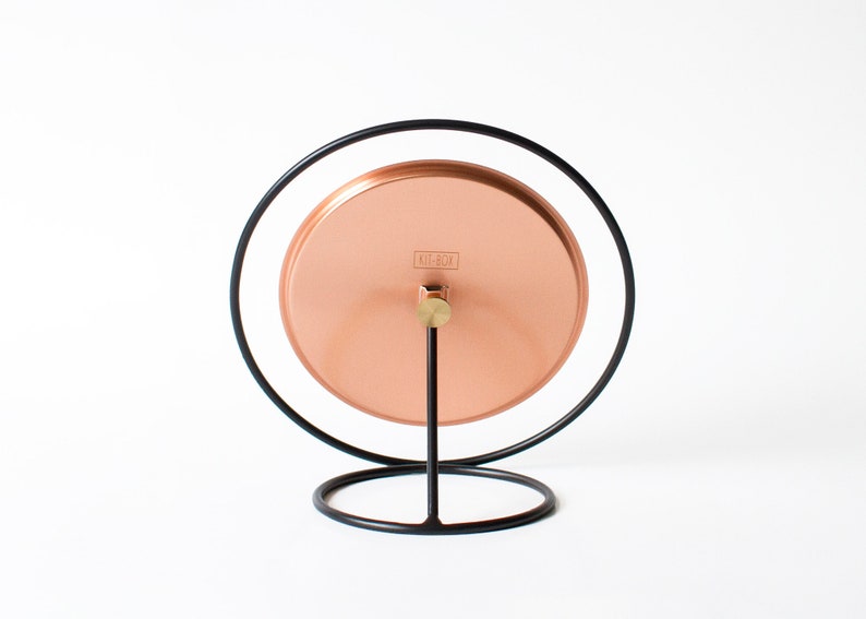 Copper Table Mirror / Illusionistic Standing Mirror / Copper Beauty Mirror image 5