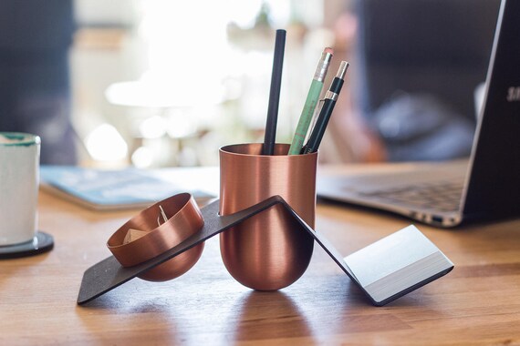 copper pen holder