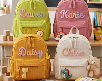 Embroidered Personalized Kindergarten Backpack, Custom Name Daycare Bag, Kids Backpack for Preschool Daycare, Kindergarten Bag,Mini Backpack