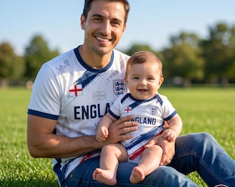 Personalized England Jersey Family Shirts, England National Team Jersey, Game Day Tee, England World Soccer 2026, England Football Fan Shirt