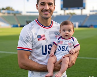 Personalized USA Jersey Family Shirts, United States Team Shirt, Game Day Shirt, Soccer 2026, USA World Soccer Shirt, USA Football Fan Shirt