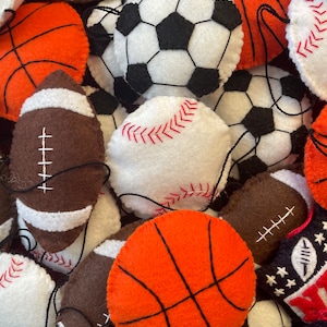 Sports Ball and Logo Ornaments