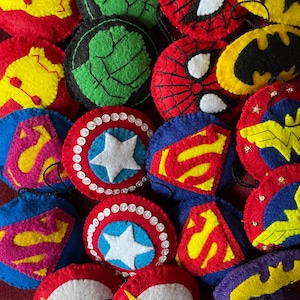 Superhero Logo Ornaments