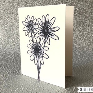 Daisy Daisy Daisy Flower Bouquet - Typographie Carte de vœux