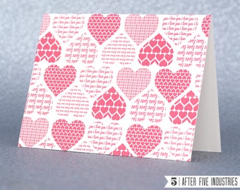 Mucho amor - Tipografía Tarjetas de felicitación