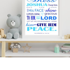 Personalized Baptism Printable | Boy Baptism Gift | Baby Dedication Prayer | Christening Gift | Baptism Prayer for Baby Boy