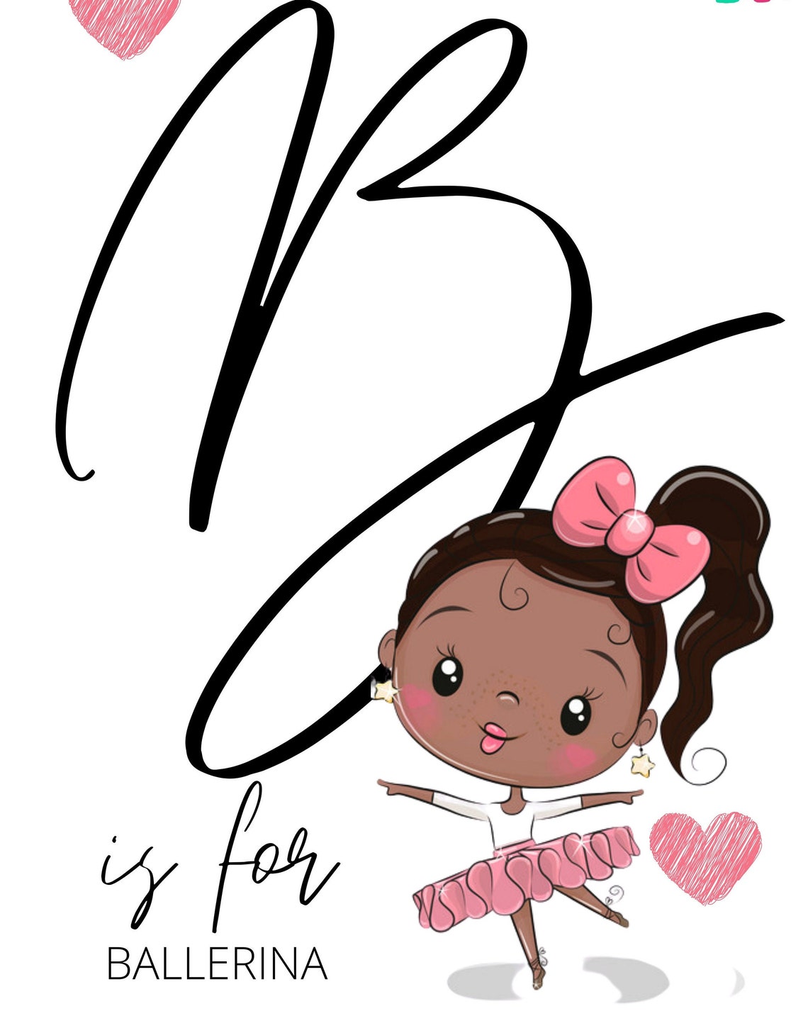 Personalized Black Ballerina Art Ballerina Printable - Etsy UK