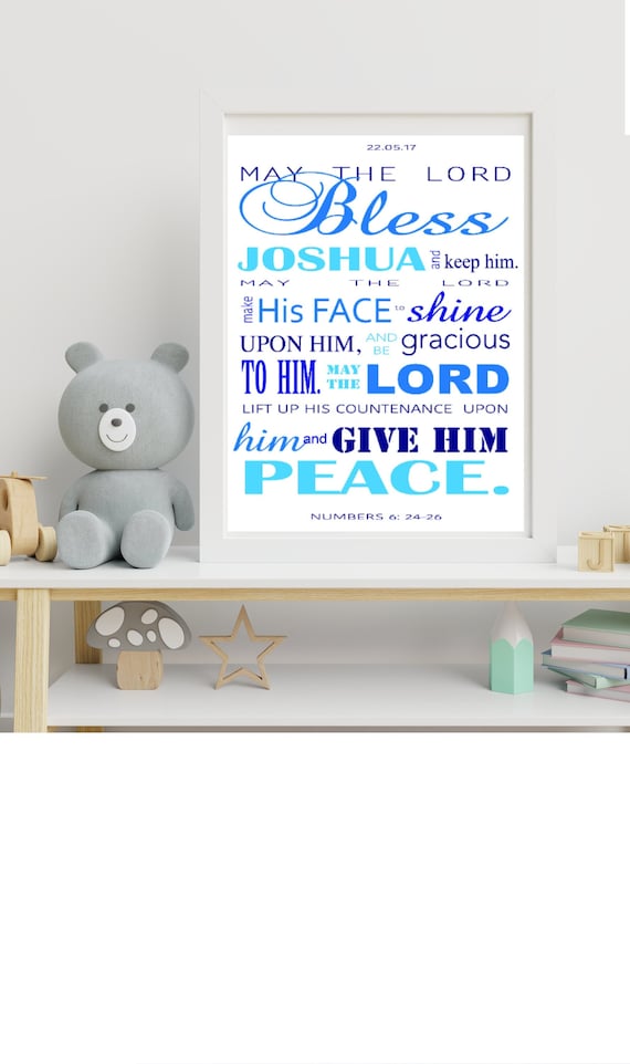Baptism Printable Personalized Baptism Gift Baptism Prayer | Etsy