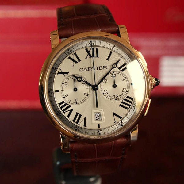 Cartier R o t o n d e de C a r t i e r Chronograph 18KT RoséGold W1556238