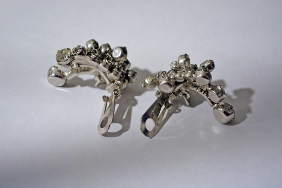 vintage Avant-Garde rhinestone statement earrings… - image 7