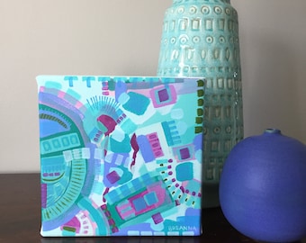 Crop Series No. 10 | 8x8" | Original acrylic painting on canvas