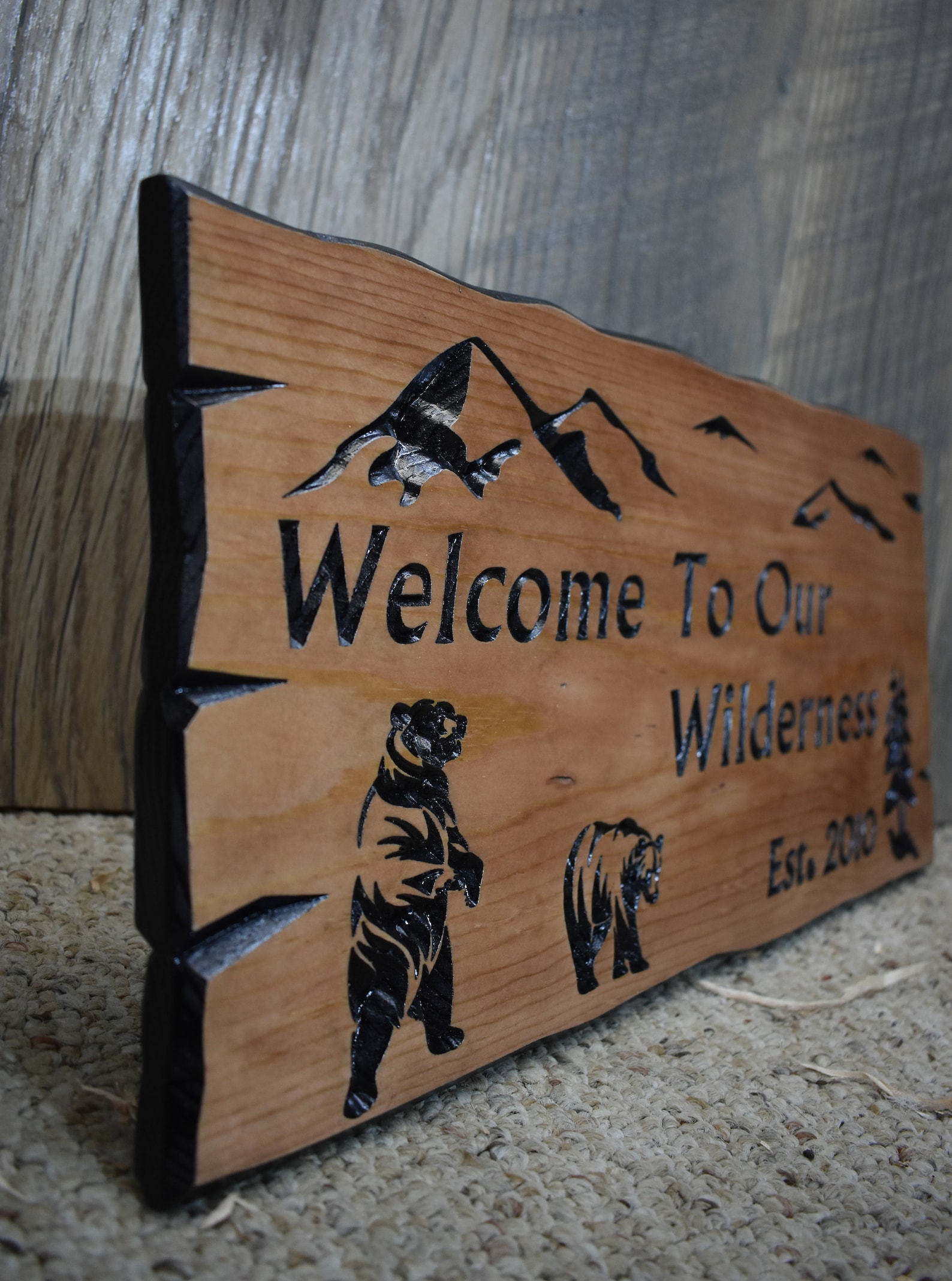 Wooden Signs Outdoor Décor Last Name Sign Personalized Etsy