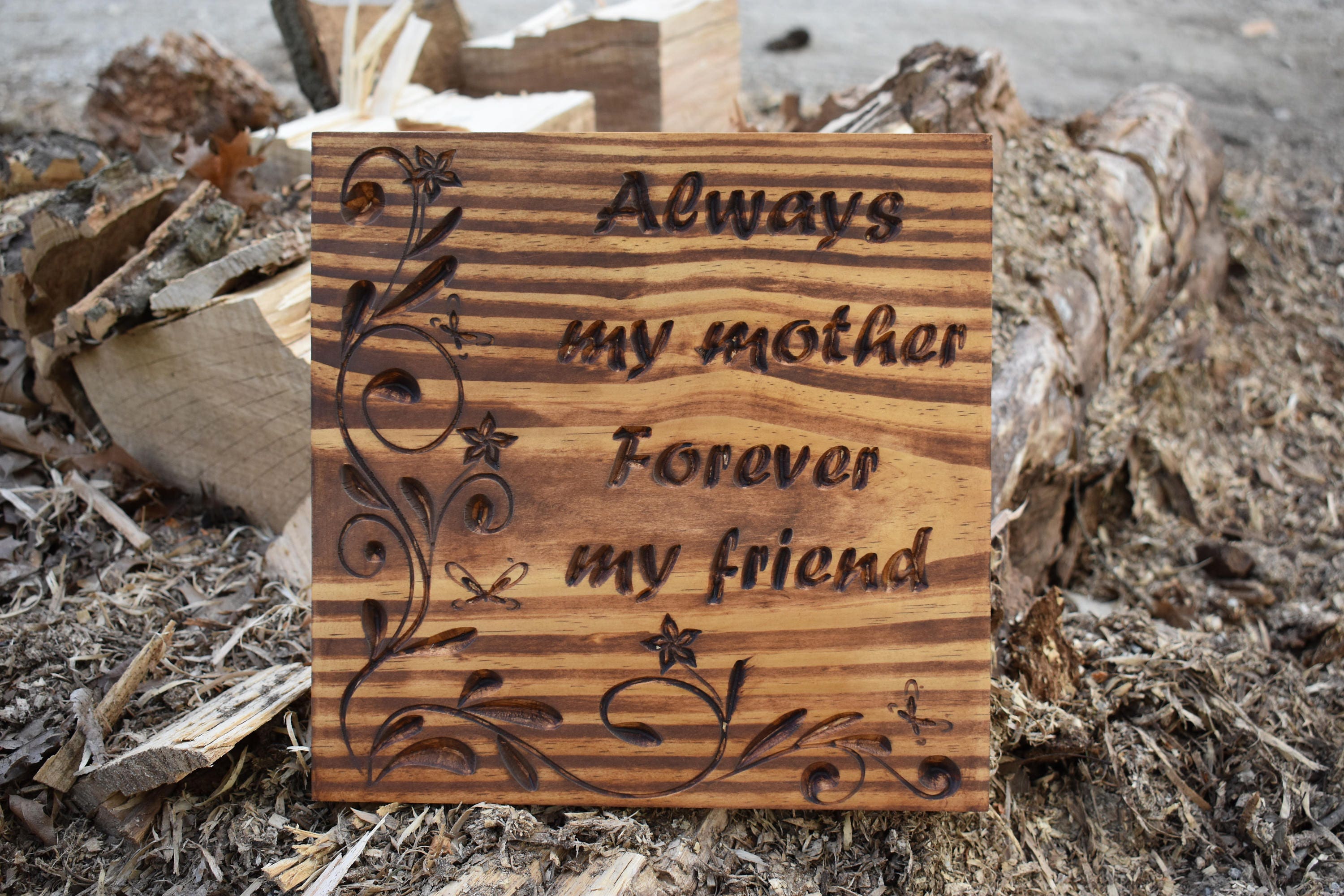 Mothers Day Carved wooden sign is Perfect gift for mothers day Etsy