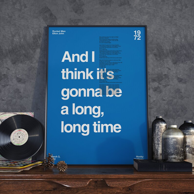 Personalised Song Lyric Print Poster Wall Art Etsy UK