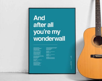 Personalised Favourite Song Lyric Minimalist Print