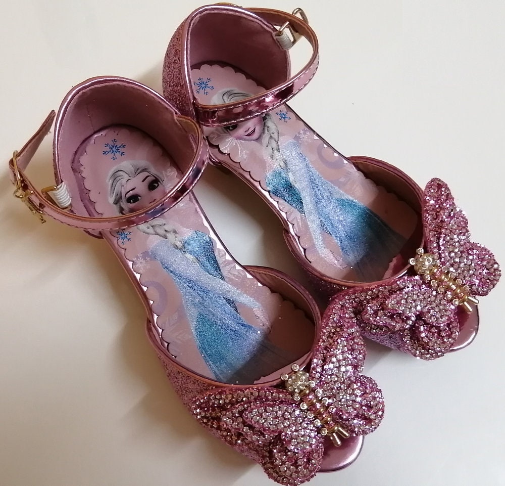 Pink Elsa Frozen Shoes Pink Frozen Shoes Elsa Blue Shoes Etsy