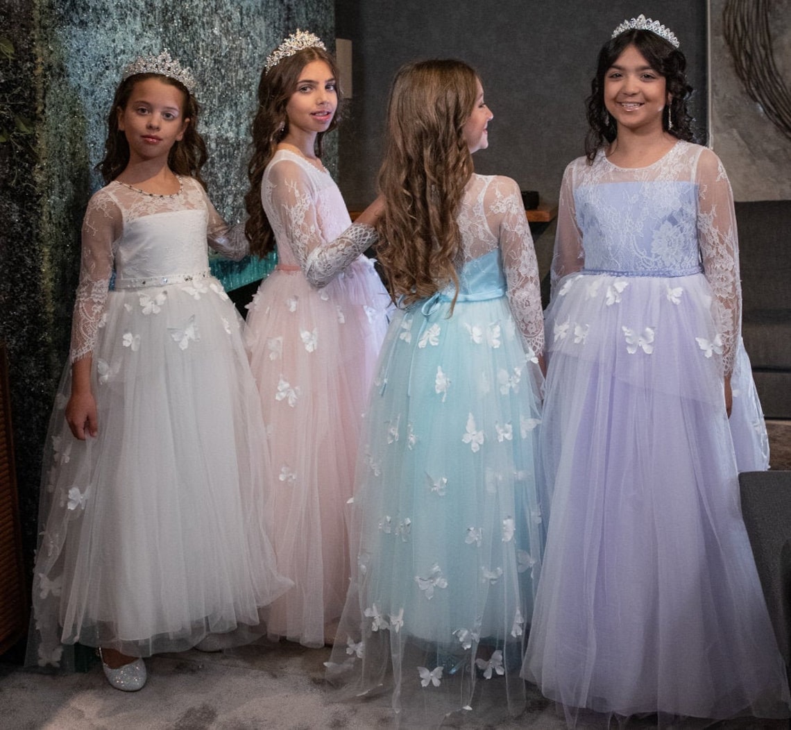 Butterfly Dress White Butterfly White Dress Ringstone Etsy