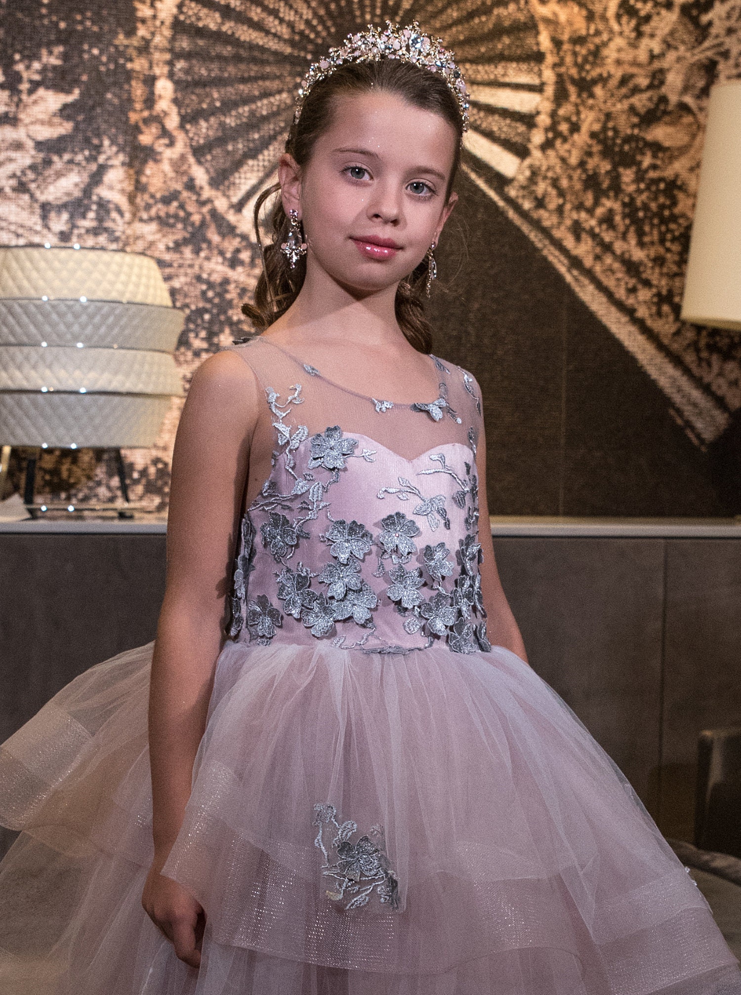 Purple Dress Princess Dress Lace Dress Flower Girl Dress Etsy