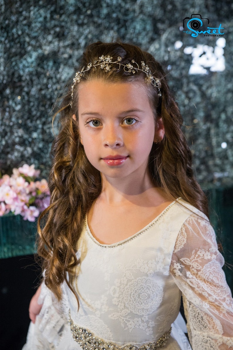 Lace Dress First Communion Dress Ivory Dress Flower Girl Etsy