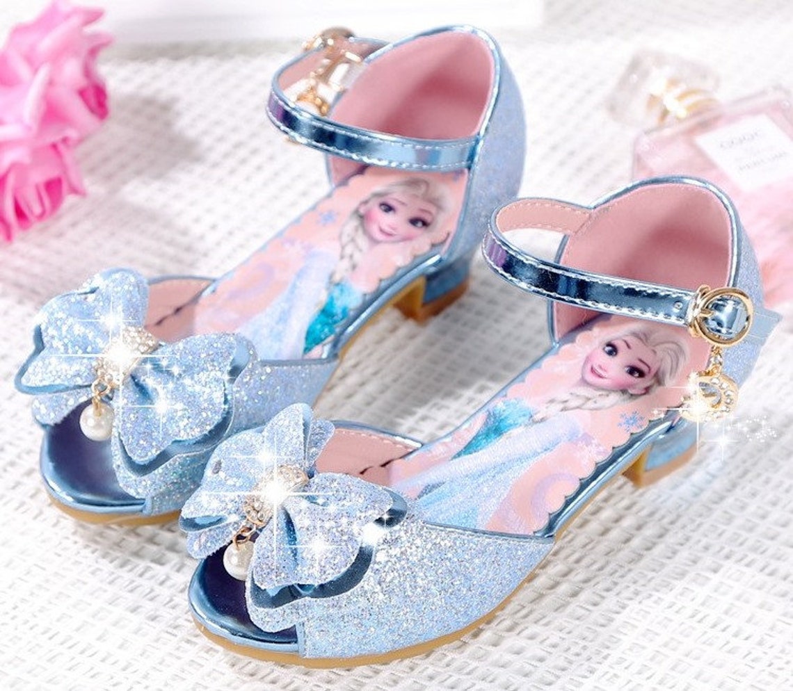 Blue Elsa Frozen Shoes Blue Frozen Shoes Elsa Blue Shoes Etsy