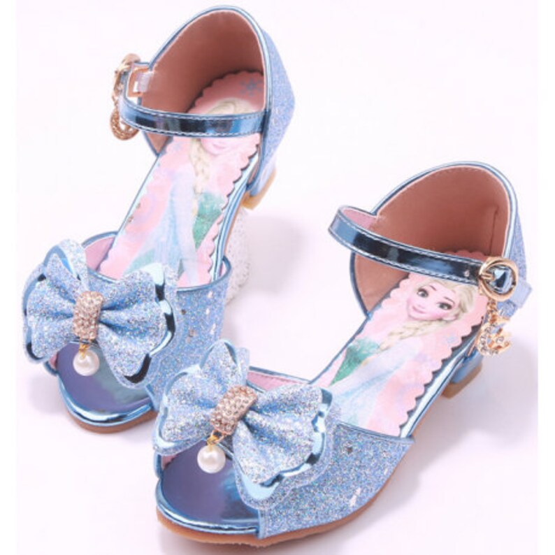 Blue Elsa Frozen Shoes Blue Frozen Shoes Elsa Blue Shoes Etsy