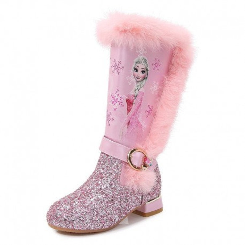 frozen high heel boots