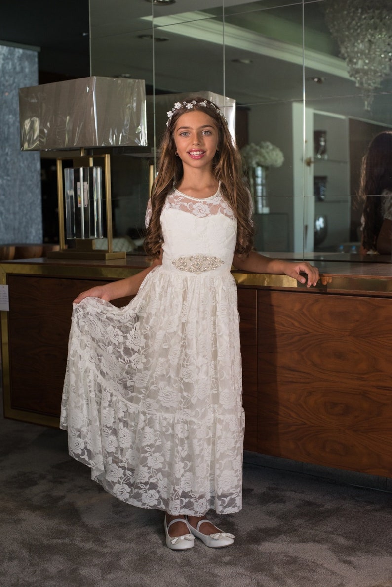 boho baptism dress
