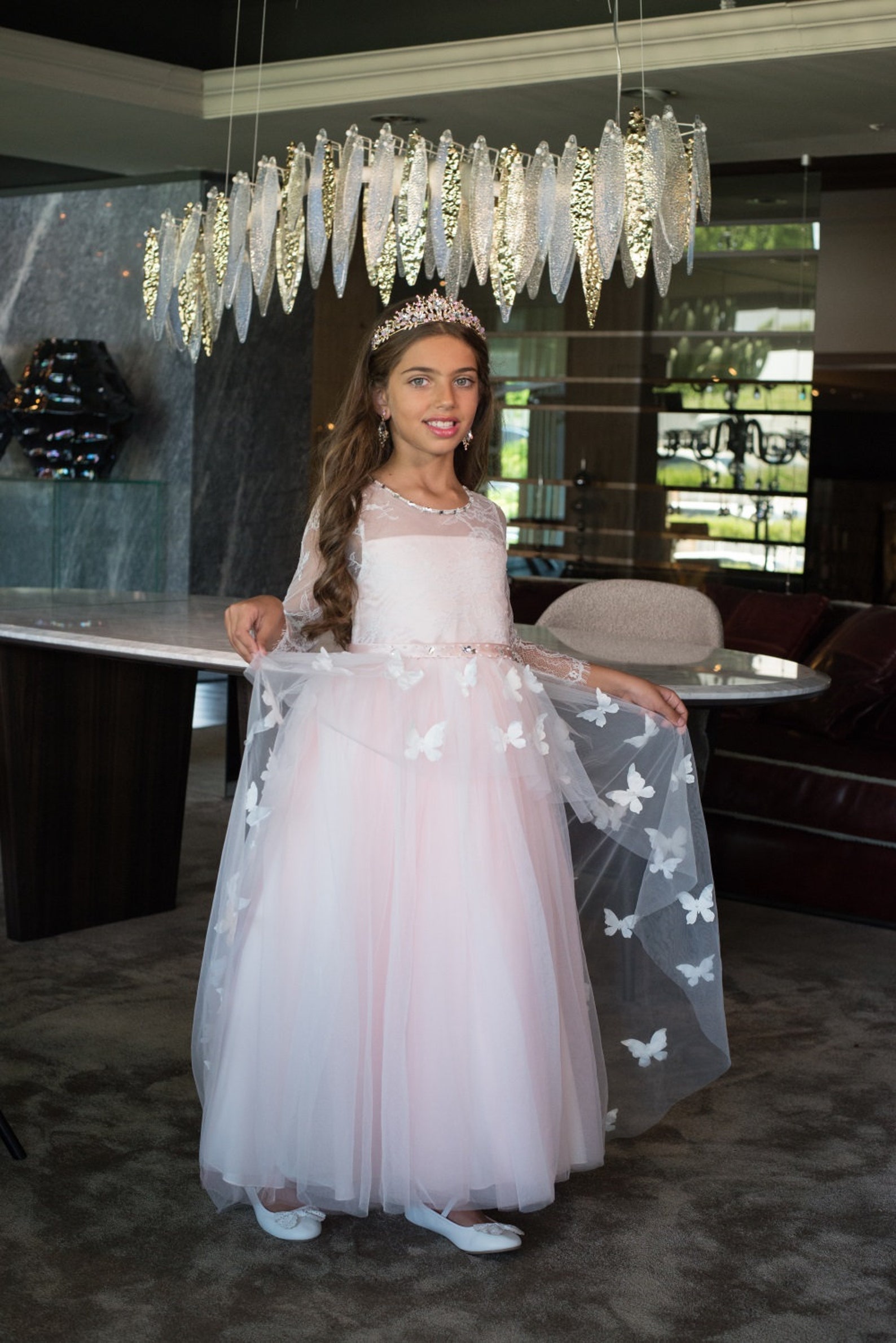 Butterfly Dress Pink Butterfly Dress Girl Dress Pink Dress Etsy