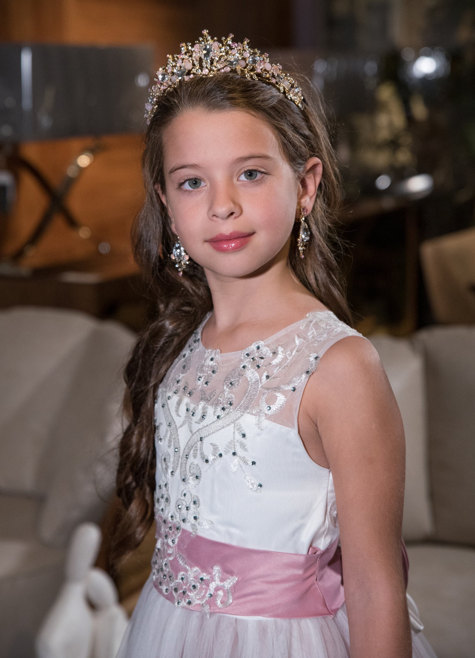 Pink Dress Princess Dress Lace Dress Flower Girl Dress Etsy UK