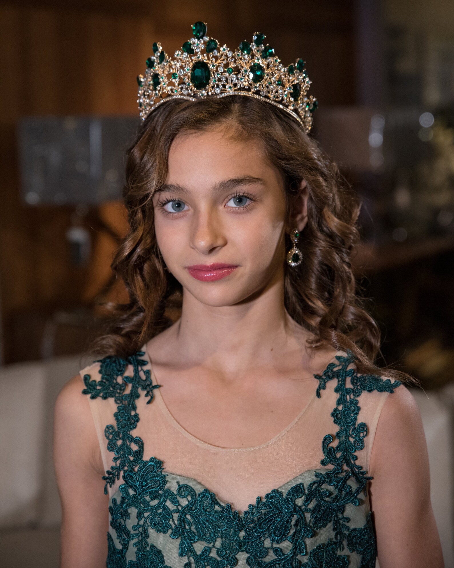 Emerald Tiara Green Gold Tiara Ringstones Tiara Pagent Etsy