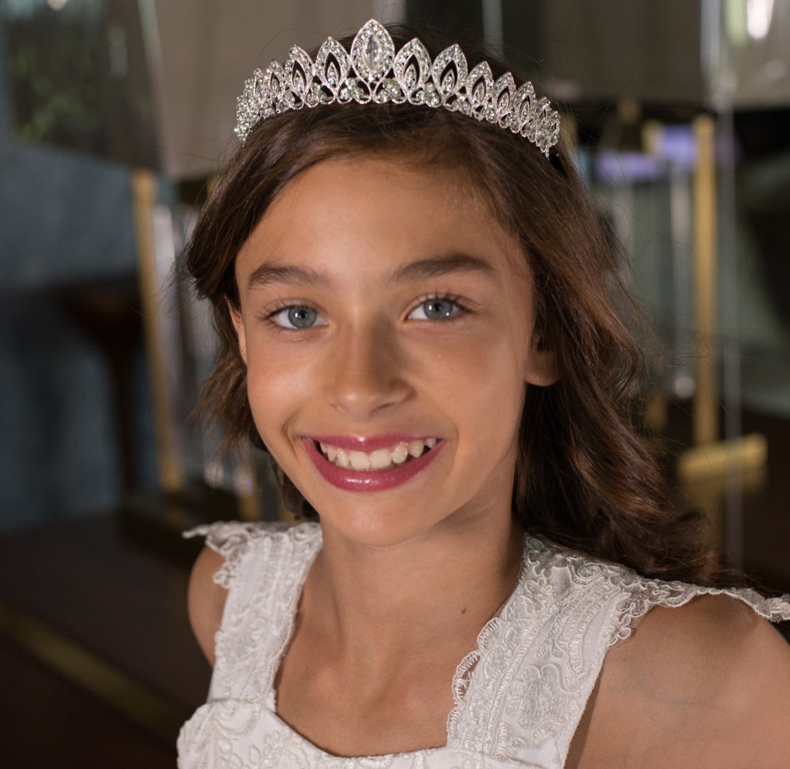 Full Ringstone Tiara Pagent Tiara Prom Tiara Wedding Tiara Etsy