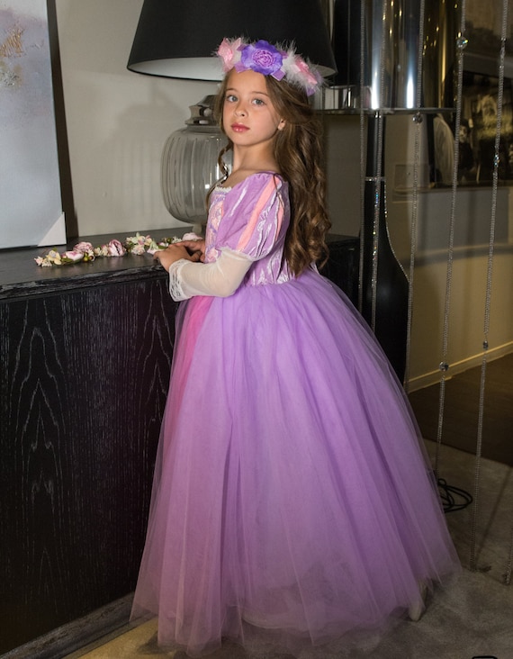 Disney Princesse Raiponce robe en tulle pour enfants 