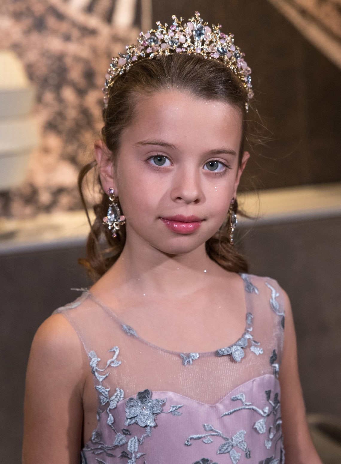 Purple Dress Princess Dress Lace Dress Flower Girl Dress Etsy