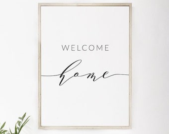 Welcome household print Etsy picture regarding Welcome Home Printable known as Welcome house print Etsy