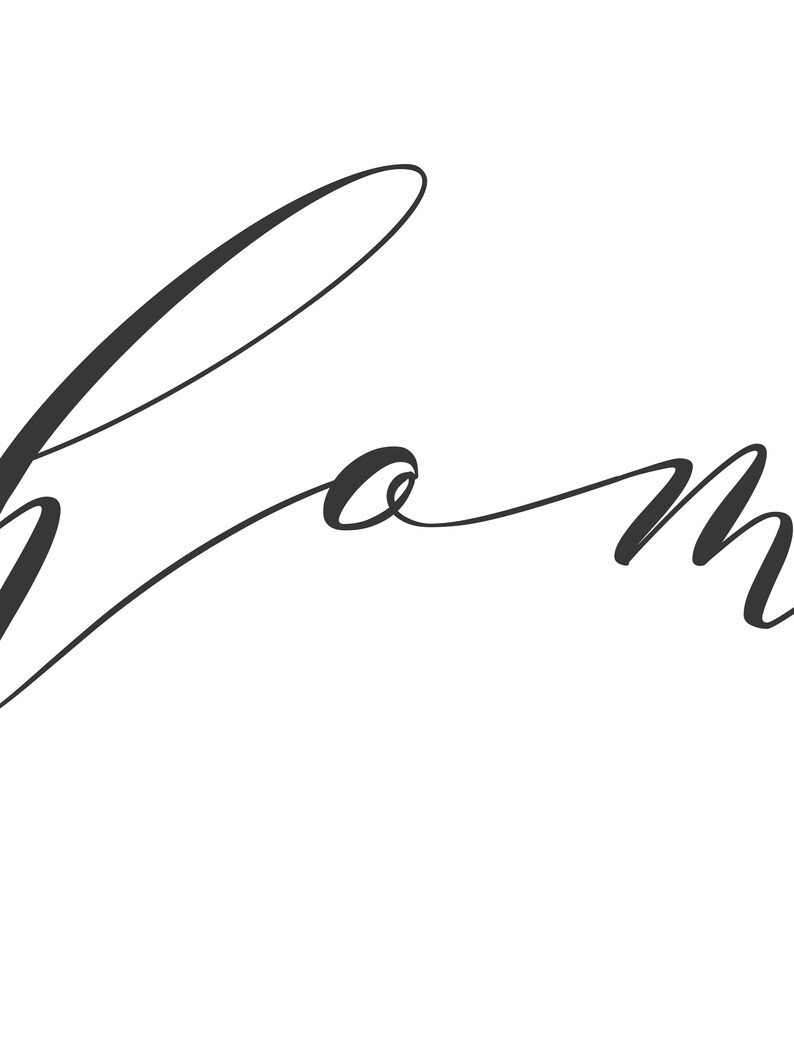 Home Word Printable Living Room Wall Art Home Word Print Etsy