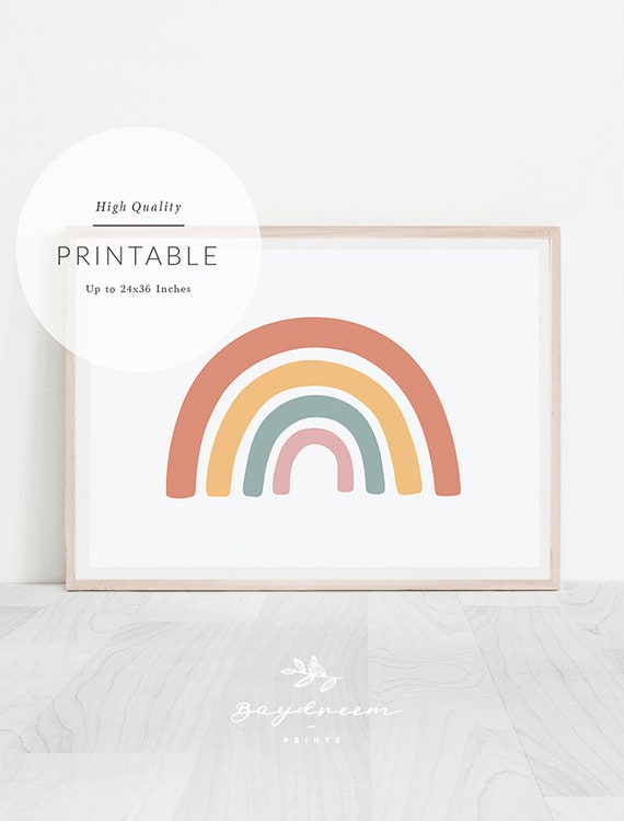 nursery rainbow wall art